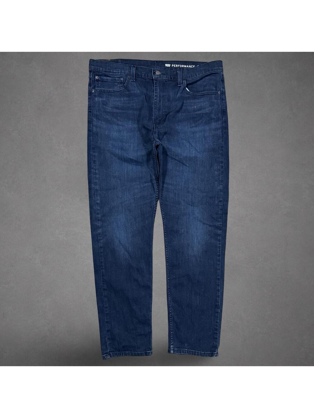Levi’s 502 Performance Taper Jeans 38x32 Dark Wash Stretch Denim